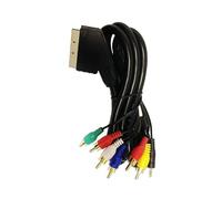 Scart Cable 6 Phono and 3.5mm Audio Lead 21 Pin TV DVD VCR 2M