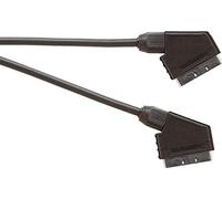 Scart Plug to Scart Plug, Black
