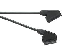 Scart Plug to Scart Socket, Black