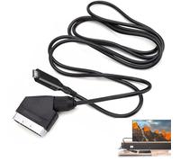 Scart to HDMI Adapter with USB Power Cable - HD Video and Audio Converter for TV, Projector, and Gaming Console - Plug & Play, Signal Conversion
