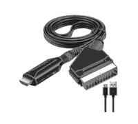 SCART to HDMI Audio Video Adapter for HDTV/DVD/Setup Box/PS3/PAL/NTSC - D