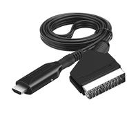 Scart To Hdmi-compatible Audio Video Converter Cable 1M Adapter Conversion Cable For HDTV DVD STB Accessories Plug And Play