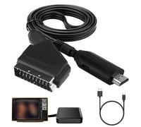 SCART to HDMI Converter with USB Cable - All-in-One HD 720/1080P Input/Output for HDTV, STB, VHS, Xbox, PS3, Sky, Blu-Ray