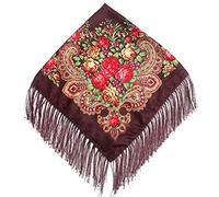 Scarves for Men - Lady Folk-Custom Print Tassel Square Wrap Shawl Travel Scarve (O One Size)