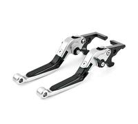 SCARXUSV for Y&amaha X-MAX Xmax 125 250 300 400 2017-2022 Motorcycle Brake Clutch Lever Extendable Adjustable Motorcycle Brake Clutch Levers(Silver)