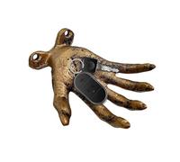 Scary Adhesive Hook, Self-Adhesive Wall Mount, 3.94 x 3.23 x 2.24 Inch Large Palm Tree Hooks with Strong Adhesive Base, Resin Coat Hook, Halloween Gothic Wall Hook, Hand Hook for