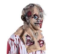 Scary Adult Face Cover - Latex Creepy Face Cover | Zombie Headpiece Scream Realistic | Novelty Cosplay Props, Full Head , Realistic Headwear