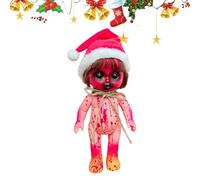 Scary Baby Doll - 9.84x4.72x3.15in Horror Figurine Realistic Fake Blood Effect | Lightweight Portable Prop Creepy Zombie Doll Decor, Halloween Horror Toy For Haunted House, Party Decoration