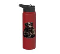 Scary Bear Horror Creepy Bloody Monster Attack Stainless Steel Insulated Water Bottle