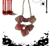 Scary Bloody Broken Body Parts - Convenient Bloody Dead Body Parts | Portable Scary Fake Fingers Eyeballs Horror Props | Fake Human Hands Feet Set for Halloween Decorations