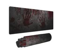 Scary Bloody Hand Halloween Mouse Pad 11.8x31.5 in Desk Accessories Big Extended Non-Slip Rubber Base Mousepad with Stitched Edges Gaming Pc Desktop Large Mouse Pad