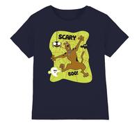Scary Boo! Cotton T-Shirt Scooby Doo Navy S