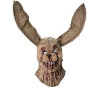 Scary Bunny Mask Bloody Rabbit Mask Halloween Horror Burlap Sack Head Mask Creepy Killer Cosplay Costume Props for Adults