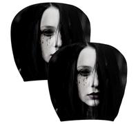 Scary Car Headrest Covers Scary Ghost Face Universal