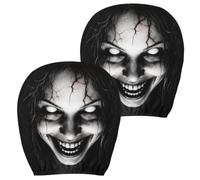 Scary Car Headrest Covers Set of 2 Halloween Scary