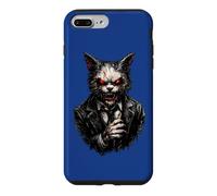 Scary Cat Demon Suit Horror Red Eyes Undead Nightmare Case for iPhone 7 Plus/8 Plus