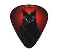 Scary Cat Printed pick set - 12 pieces, thin, medium and thick guitar picks, suitable for guitar, bass, electric guitar and ukulele