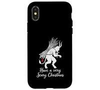 Scary Christmas Krampus Horror Holiday Graphic Top Case for iPhone X/XS