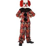 Scary Clown Costume Smiffys Red 7-9 Years