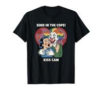 Scary Clown Send in The Cops Kiss Cam Funny Halloween T-Shirt