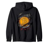 Scary Cryptocurrency Halloween Costume Billionaire Bitcoin Zip Hoodie