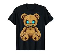 Scary Cute Teddy Bear Gothic Women Creepy Goth Teddy Bear T-Shirt