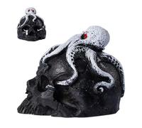 Scary Death Whistle - Halloween Clay Skull Whistle, Loud Self Defense Survival Tool for Outdoor Camping, Hiking, Climbing | Scary Sound Whistle for Parties, Meditation, Display