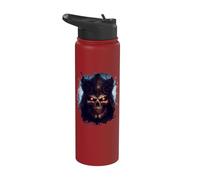 Scary Demon in fire Hell Stainless Steel Insulated Water Bottle