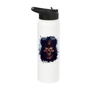 Scary Demon in fire Hell Stainless Steel Insulated Water Bottle