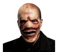 Scary Demon Mask for Halloween, Creepy Bleeding Latex Horror Big Teeth Prop | Creepy Monster Face Mask for Adults, Fancy Dress Cosplay, Haunted House, Masquerade, Costume Parties and Fun Halloween Events