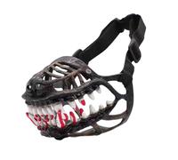 Scary Dog Muzzle with Teeth Creepy Halloween Dog Costume Funny Pet Mask | Werewolf Dog Muzzle, Hilarious Beast Dog Mask, Halloween Costumes, Adjustable for Small, Medium and Large Dogs