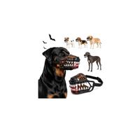 Scary Dog Muzzle with Teeth,Funny Scary Monster Dog Muzzle with Teeth | Natural Latex Dog Costume Muzzle,for Halloween Party Cosplay Dogs Beast Terror Pet Lifelike Teeth Mask with Adjustable Strap
