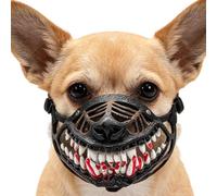 Scary Dog Muzzle with Teeth, Halloween Costume with Adjustable Strap