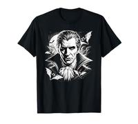 Scary Dracula Face - Gothic Vampire Halloween Costume T-Shirt