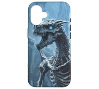 Scary Dragon Ancient Skeletal Dragon in a Forgotten Cave Case for iPhone 16