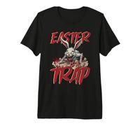 Scary Easter Bunny Creepy Rabbit Horror Gothic Egg Hunt Premium T-Shirt