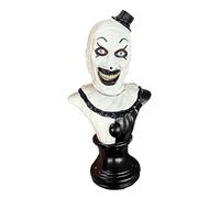 Scary Evil Clown Bust Statue Art The Clown Figure Terrifier Statue Horror Movie Action Figures Killer Clown Bust Sculpture Terrifier Merch Collectible Home Office Garden Decor Halloween Ornaments