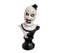 Scary Evil Clown Bust Statue Art The Clown Figure Terrifier Statue Horror Movie Action Figures Killer Clown Bust Sculpture Terrifier Merch Collectible Home Office Garden Decor Halloween Ornaments