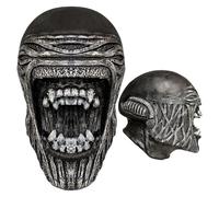 Scary Face Cover - Xnomorph Inspired Full-Head Decoration | Terrifying Latex Headpiece for Haloween Vampire Gatherings, Alien-Themed Occasions, Fright Nights | Unique Costume Helmet for Horror Fans