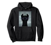 Scary Face Heart Hands Poster Horror Ghost Retro Halloween Pullover Hoodie