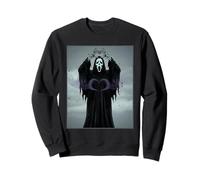 Scary Face Heart Hands Poster Horror Ghost Retro Halloween Sweatshirt