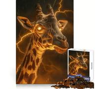 Scary Fantasy Giraffe 1000 Piece Jigsaw Puzzles for Adults Jigsaw Mind Puzzle Mind Calm Art Assembly Unique Gift (38x52cm)