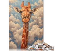 Scary Fantasy Giraffe Puzzles 1000 Pieces for Teenagers Gifts Wooden Puzzles for Home Decoration 1000pcs (75x50cm)