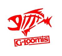 Scary Fish Bone Pattern Car Sticker Personality Motorcycle Body Bumper Windshield Vinyl Decal Fashion Creative Appearance Decorative Accessories(Red,20cmx15.7cm)