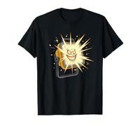 Scary Floodlight Evil Smiling Face Horror Sun T-Shirt