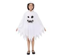 Scary Ghost Dress Midnight Costume - Haunting Ghost Dress Terrification, Creepy Tattered Look | Create an Instant Spooky Presence, Perfect for Halloween Scare, Poly