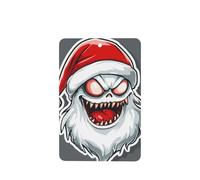 Scary Ghost In A Santa Hat Car Air Fresheners 4 Pcs Hanging Scented Cards Fragrance Scented Cards For Car Aromatherapy Tablets