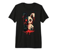 Scary Gothic Bunny Creepy Horror Doll Aesthetic Rabbit Premium T-Shirt