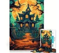 Scary Halloween 1000 Piece Jigsaw Puzzles for Adults Smart Reason Toy Quiet Fun Smooth Edge Festival Gift (50x75cm)