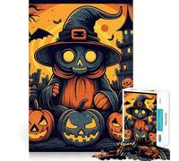 Scary Halloween 1000 Piece Jigsaw Puzzles for Adults Teenagers Wise Think Toy Stress Relief Clear Cut (50x75cm)